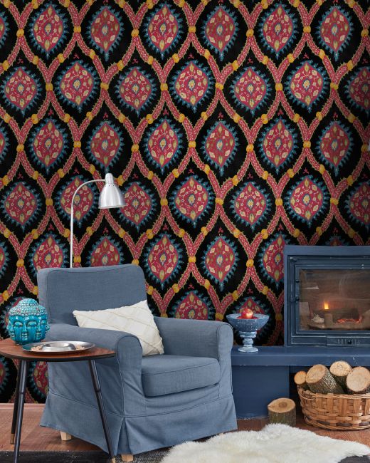 Mind The Gap Ottoman Anthracite Behang WP20306 - LAB COLOUR THE WORLD