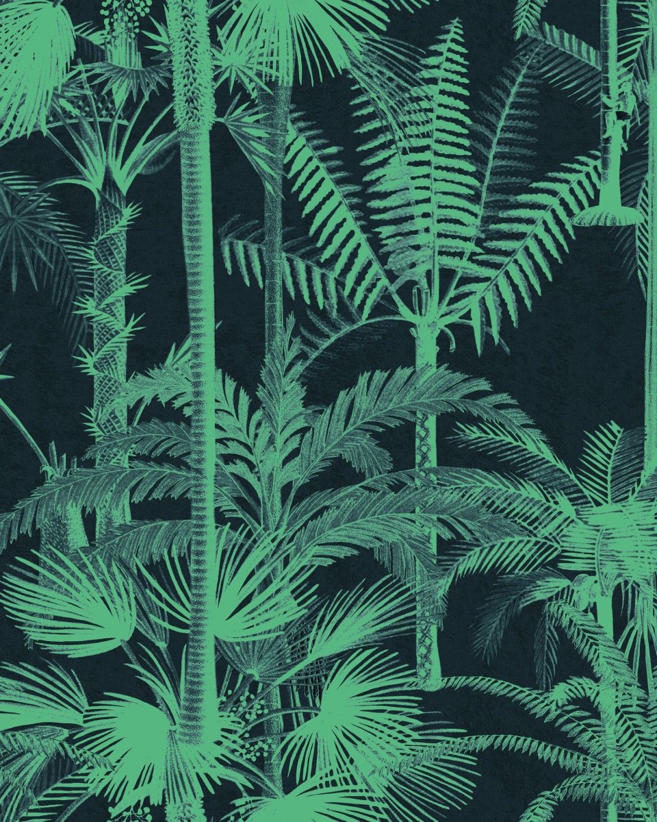 Mind The Gap Palmera Cubana Dark Behang WP20496 - LAB COLOUR THE WORLD