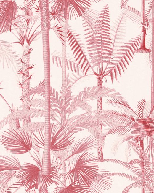 Mind The Gap Palmera Cubana Pink Behang WP20497 - LAB COLOUR THE WORLD