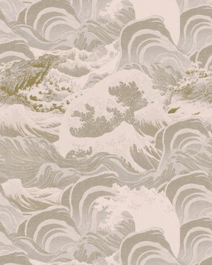 Mind The Gap Sea Waves Neutral Behang WP30061 - LAB COLOUR THE WORLD