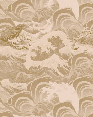Mind The Gap Sea Waves Taupe Behang WP30062 - LAB COLOUR THE WORLD