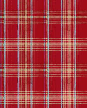 Mind The Gap Seaport Plaid Red Behang WP30066 - LAB COLOUR THE WORLD