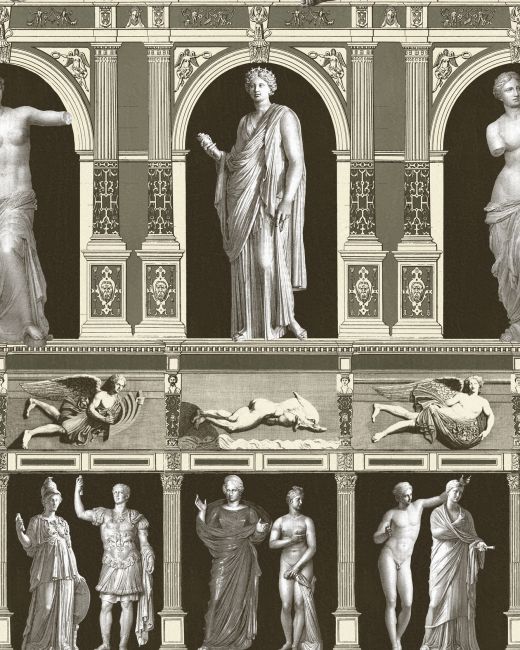 Mind The Gap Statues Antique Taupe Behang WP20423 - LAB COLOUR THE WORLD