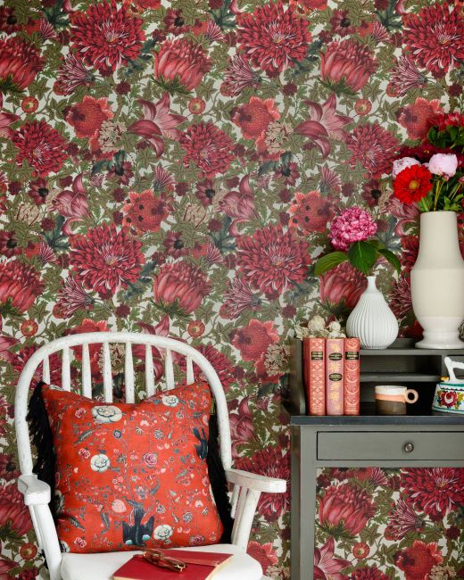 Mind The Gap The Flowering Green Behang WP20552 - LAB COLOUR THE WORLD