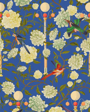 Mind The Gap The Garden of Immortality Lapis Blue Behang WP20589 - LAB COLOUR THE WORLD