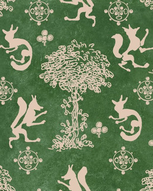 Mind The Gap The Silly Fox Emerald Behang WP30264 - LAB COLOUR THE WORLD