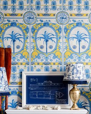 Mind The Gap The Villa Mural Yellow Behang WP20575 - LAB COLOUR THE WORLD