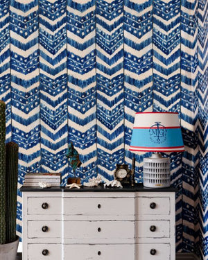 Mind The Gap Turkish Ikat Indigo Behang WP30059 - LAB COLOUR THE WORLD