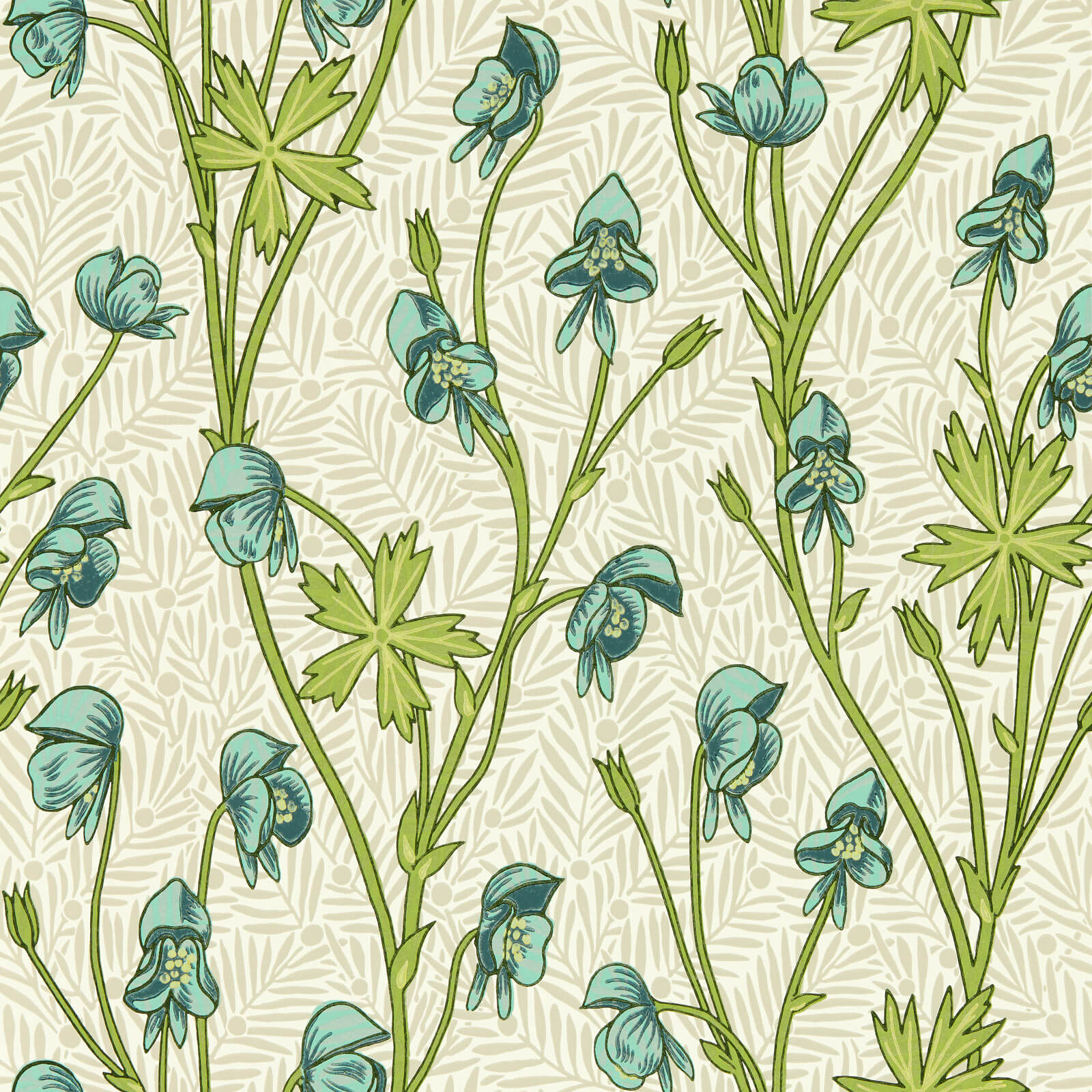 Morris & Co. Monkshood Behang 217344 - LAB COLOUR THE WORLD