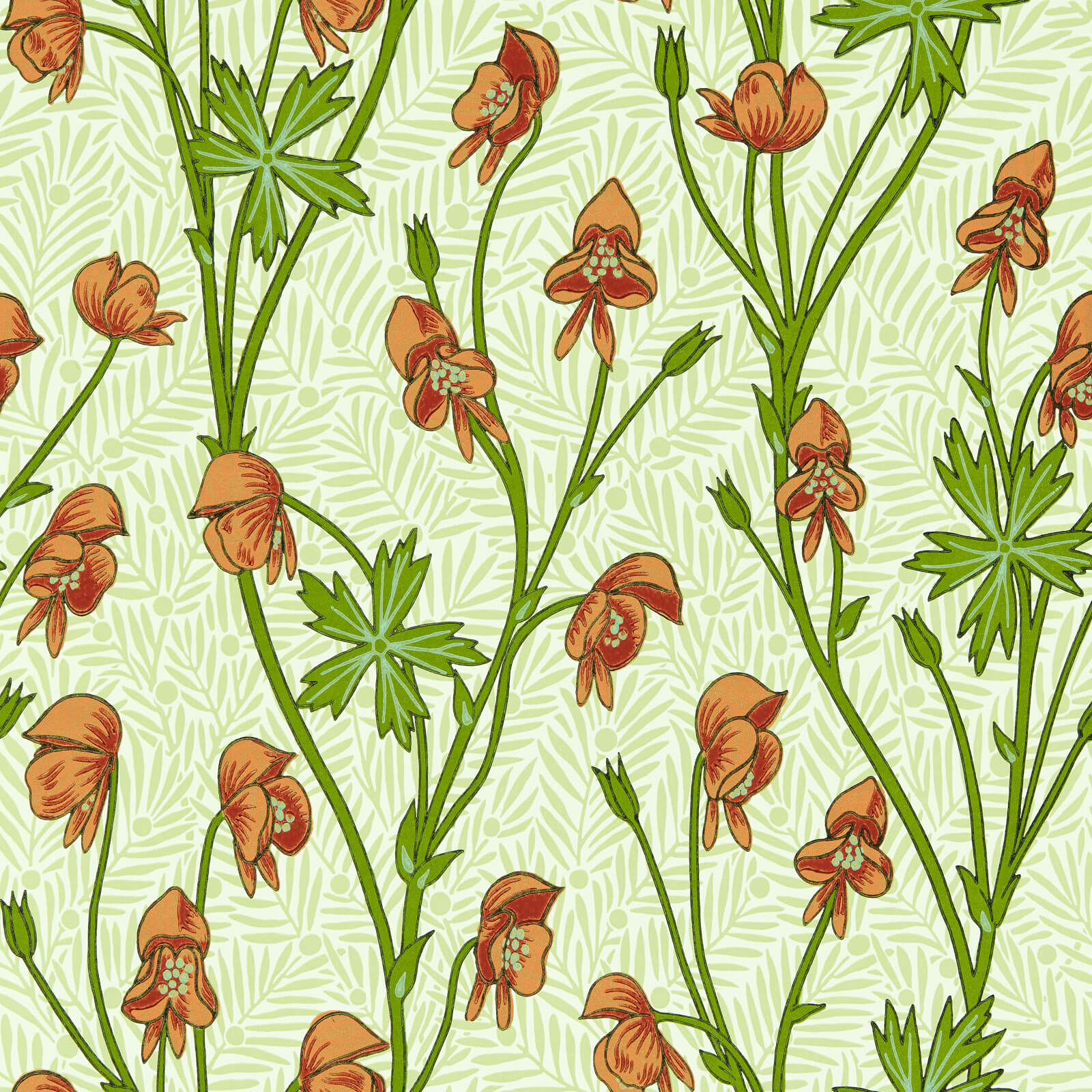 Morris & Co. Monkshood Behang 217345 - LAB COLOUR THE WORLD