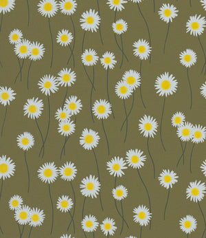 Little Greene Moon Daisies Behang 0234MDOLIVE - LAB COLOUR THE WORLD