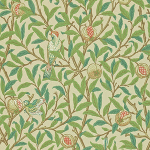 Morris & Co. Bird & Pomegranate Behang 216841 - LAB COLOUR THE WORLD