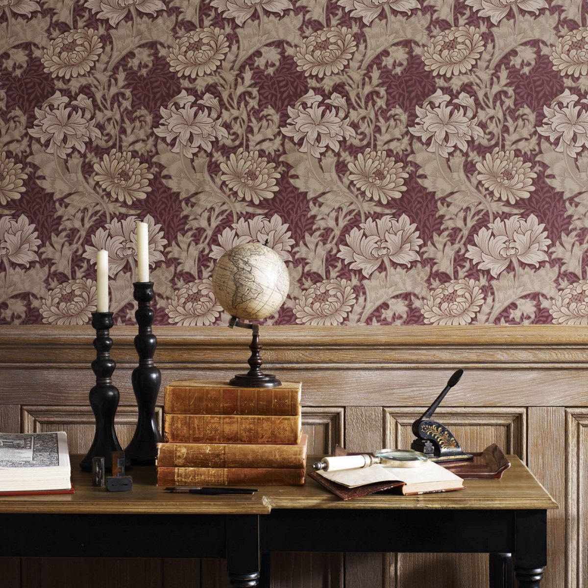 Morris & Co. Chrysanthemum Toile Behang 216458 - LAB COLOUR THE WORLD