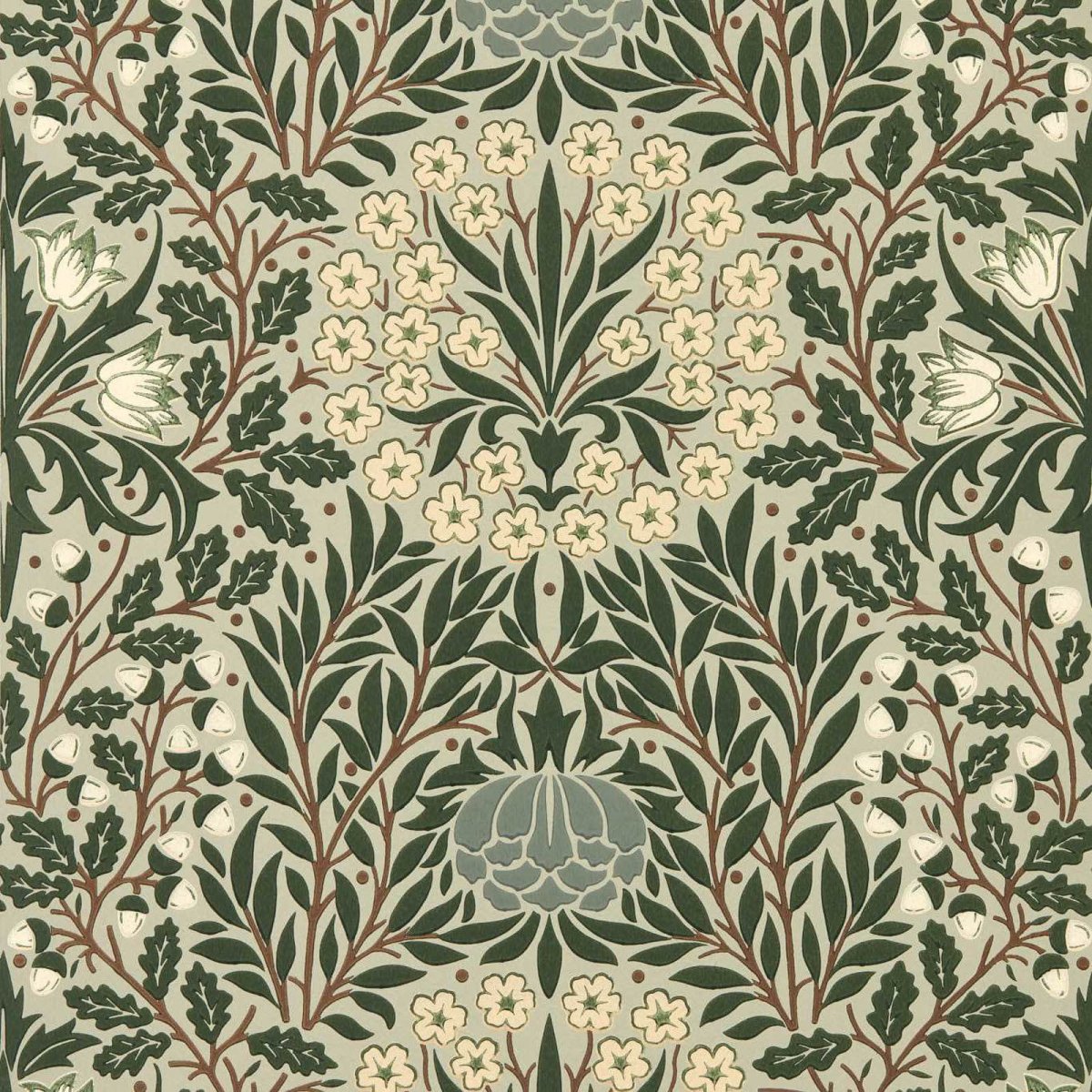 Morris & Co. Daisy & Oak Behang 217585 - LAB COLOUR THE WORLD