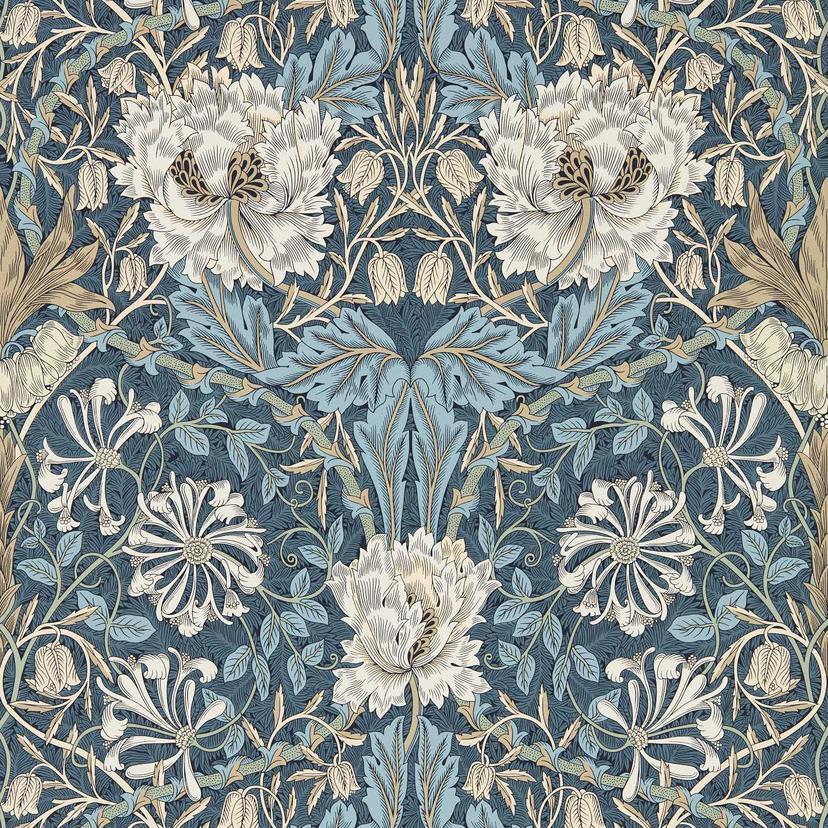 Morris & Co. Honeysuckle & Tulip Behang 217371 - LAB COLOUR THE WORLD