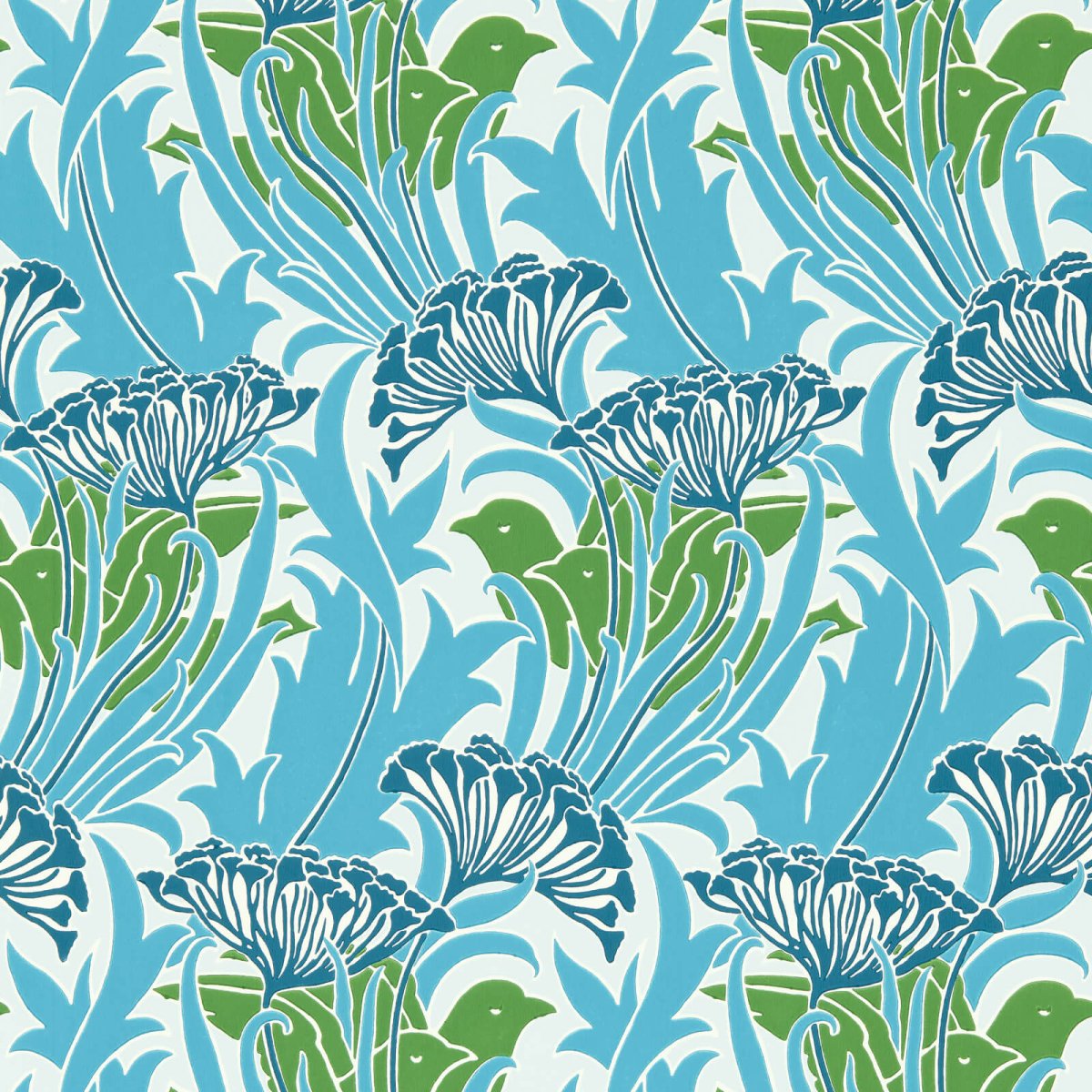 Morris & Co. Laceflower Behang 217355 - LAB COLOUR THE WORLD
