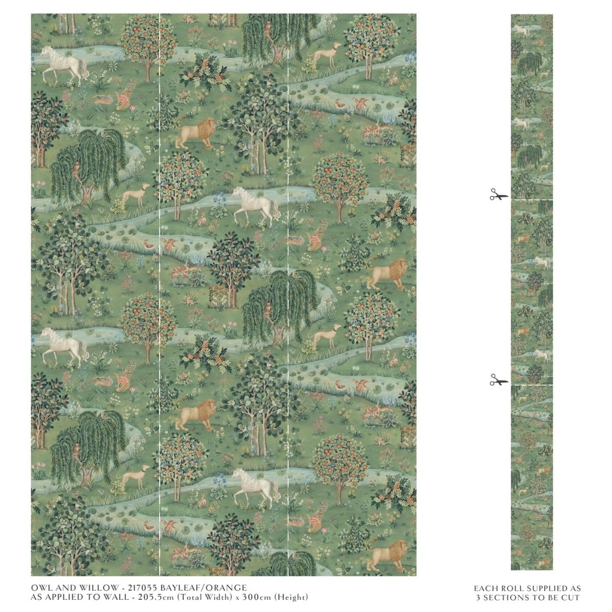 Morris & Co. Owl & Willow Behang 217055 - LAB COLOUR THE WORLD