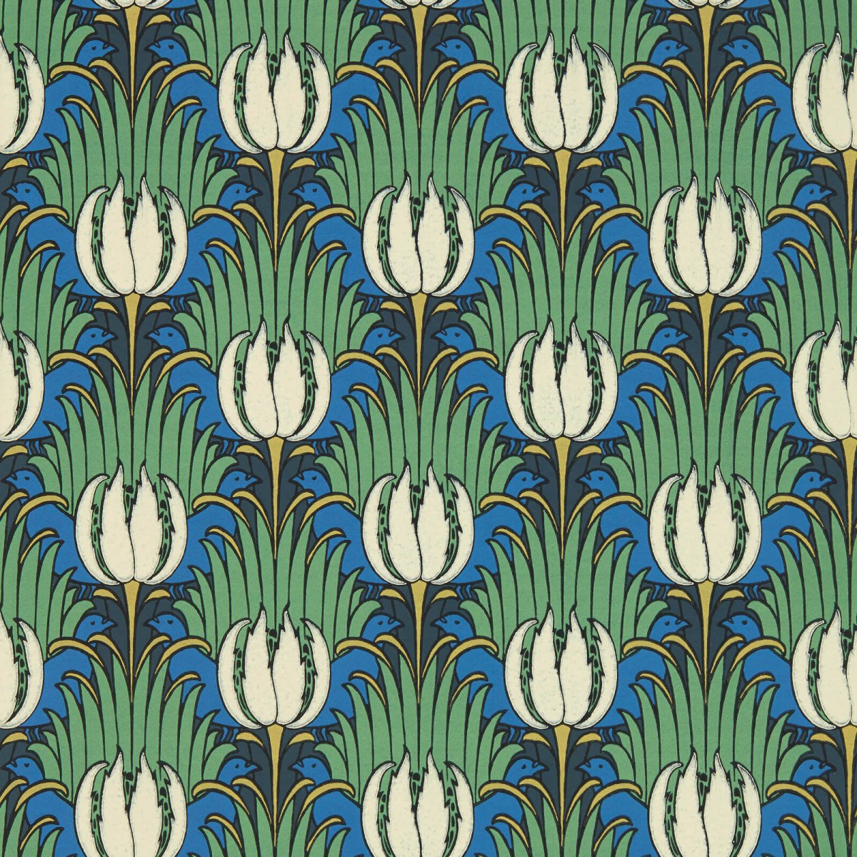 Morris & Co. Tulip and Bird Behang 510016 - LAB COLOUR THE WORLD