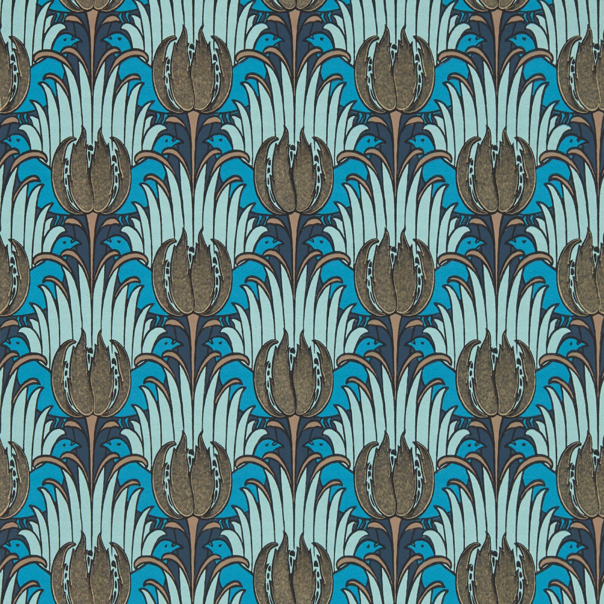 Morris & Co. Tulip and Bird Behang 510017 - LAB COLOUR THE WORLD