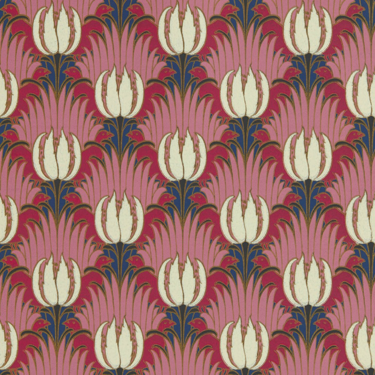 Morris & Co. Tulip & Bird Behang 510030 - LAB COLOUR THE WORLD
