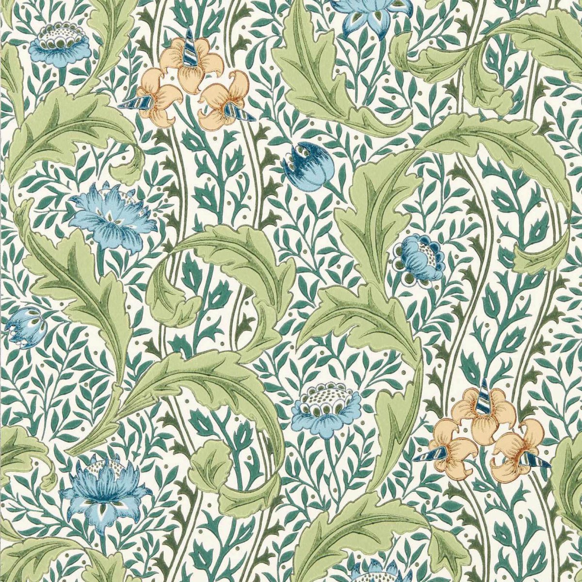 Morris & Co. Wild Tulip & Vine Behang 217577 - LAB COLOUR THE WORLD