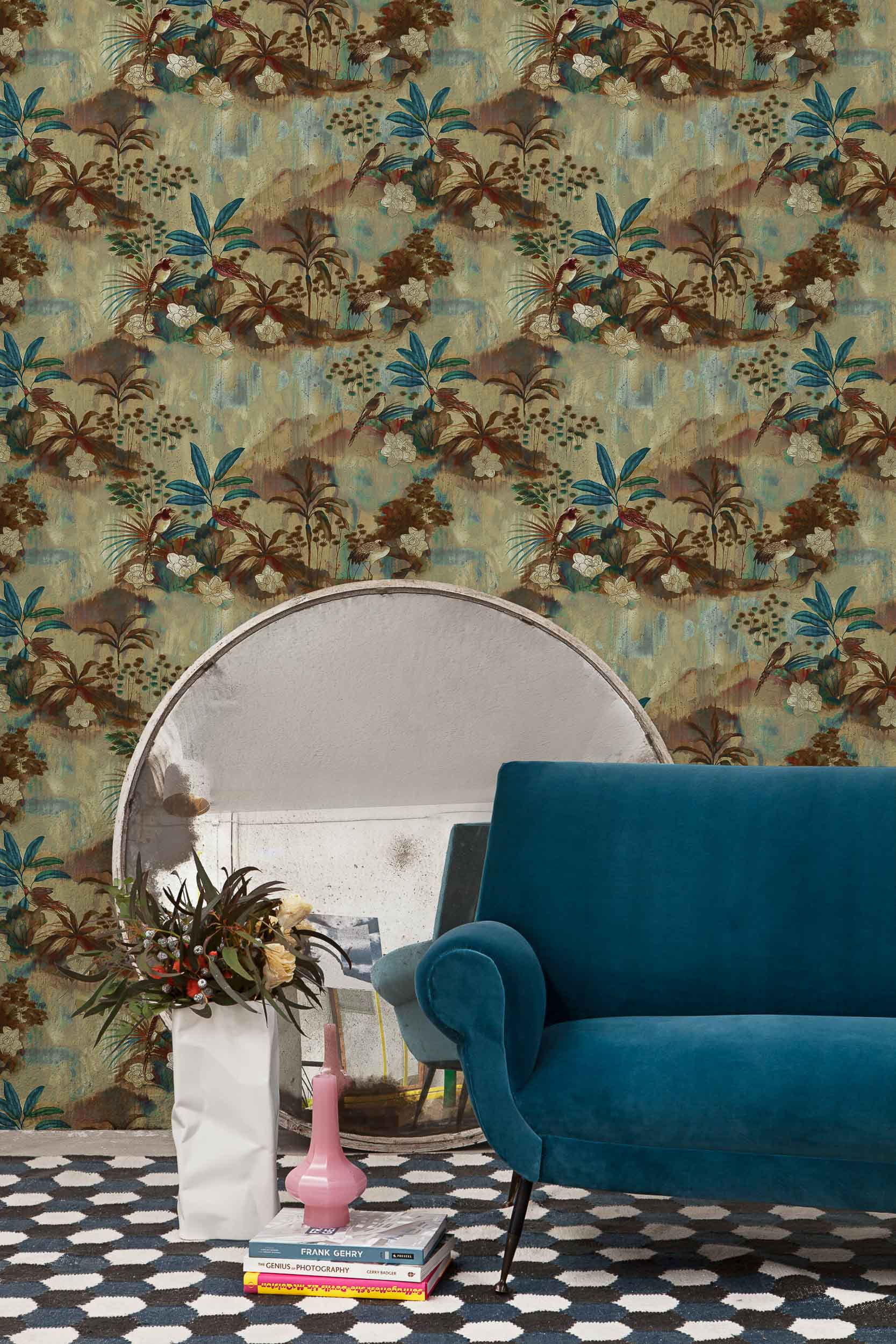 Coordonné Random Chinoiseries Nara Blue behang 7900160 sfeer afbeelding 1