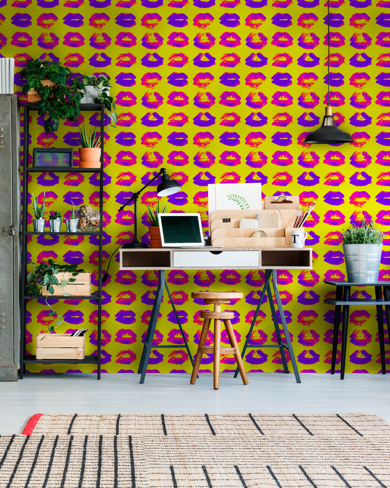 Mind The Gap Neon Kiss Behang