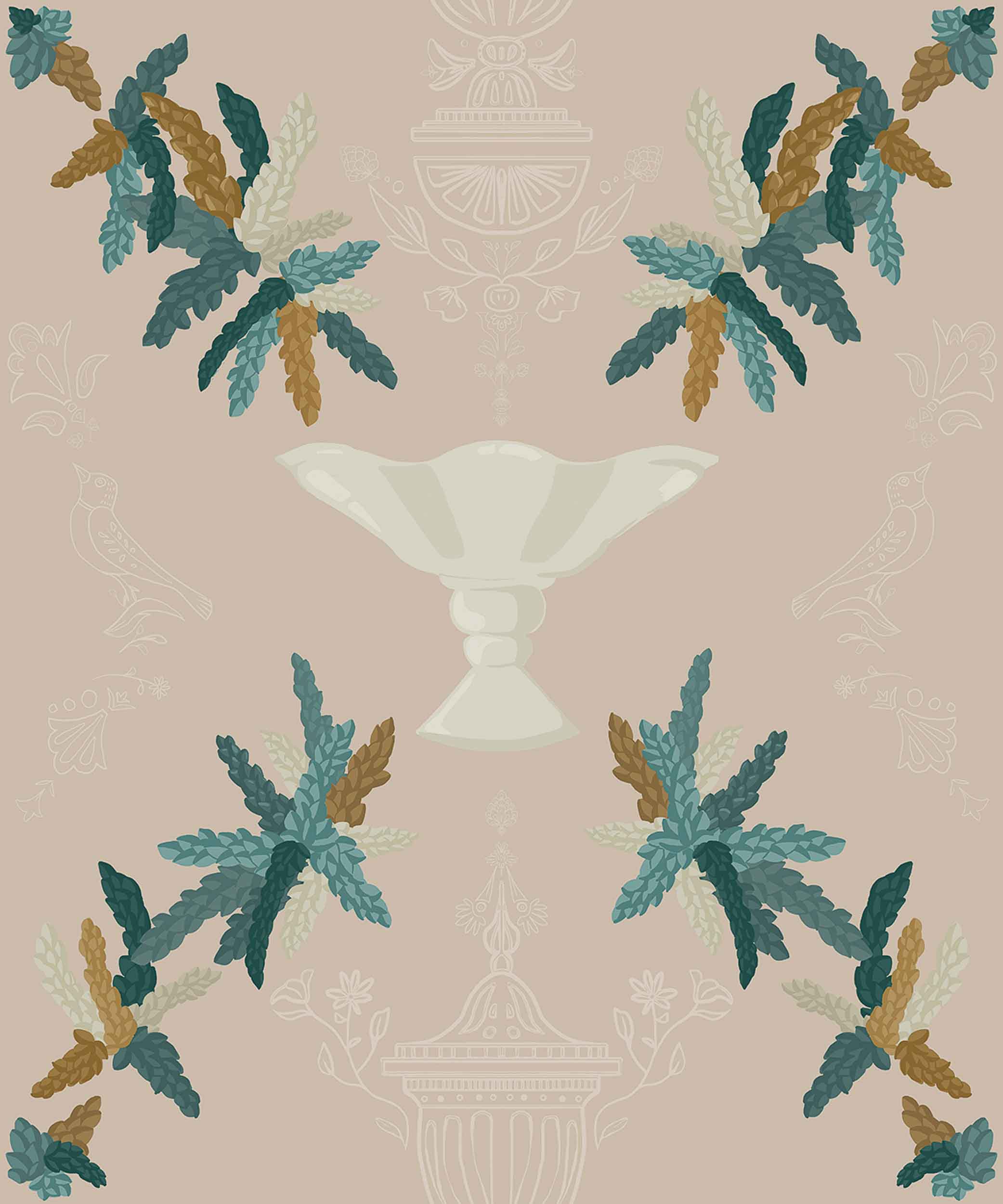 Coordonné Metamorphosis Neorococo behang 8800063 behang afbeelding 1