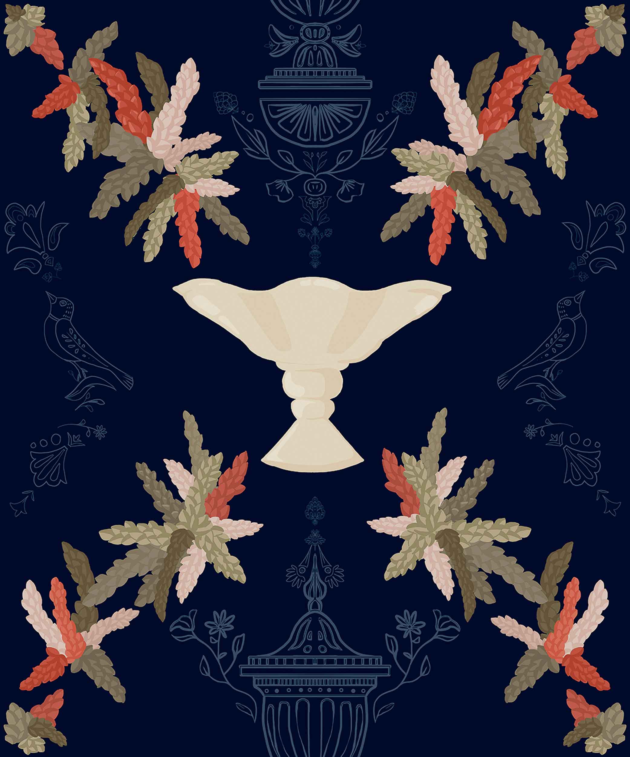 Coordonné Metamorphosis Neorococo behang 8800065 behang afbeelding 1