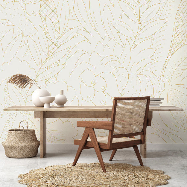 Les Dominotiers New Grove Gold Behang DOM 606