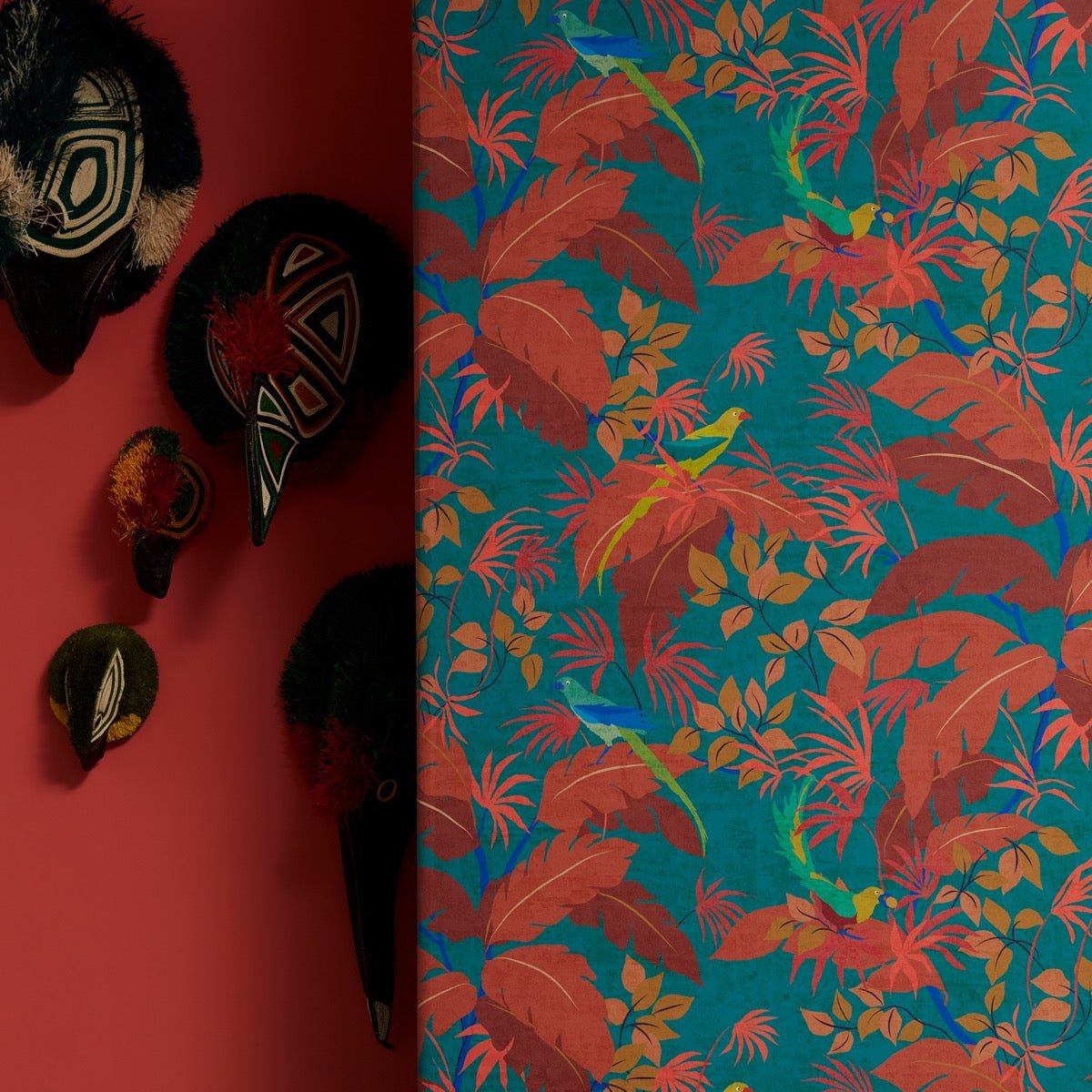 Nobilis Sur Un Arbre Perché Behang COS202 - LAB COLOUR THE WORLD