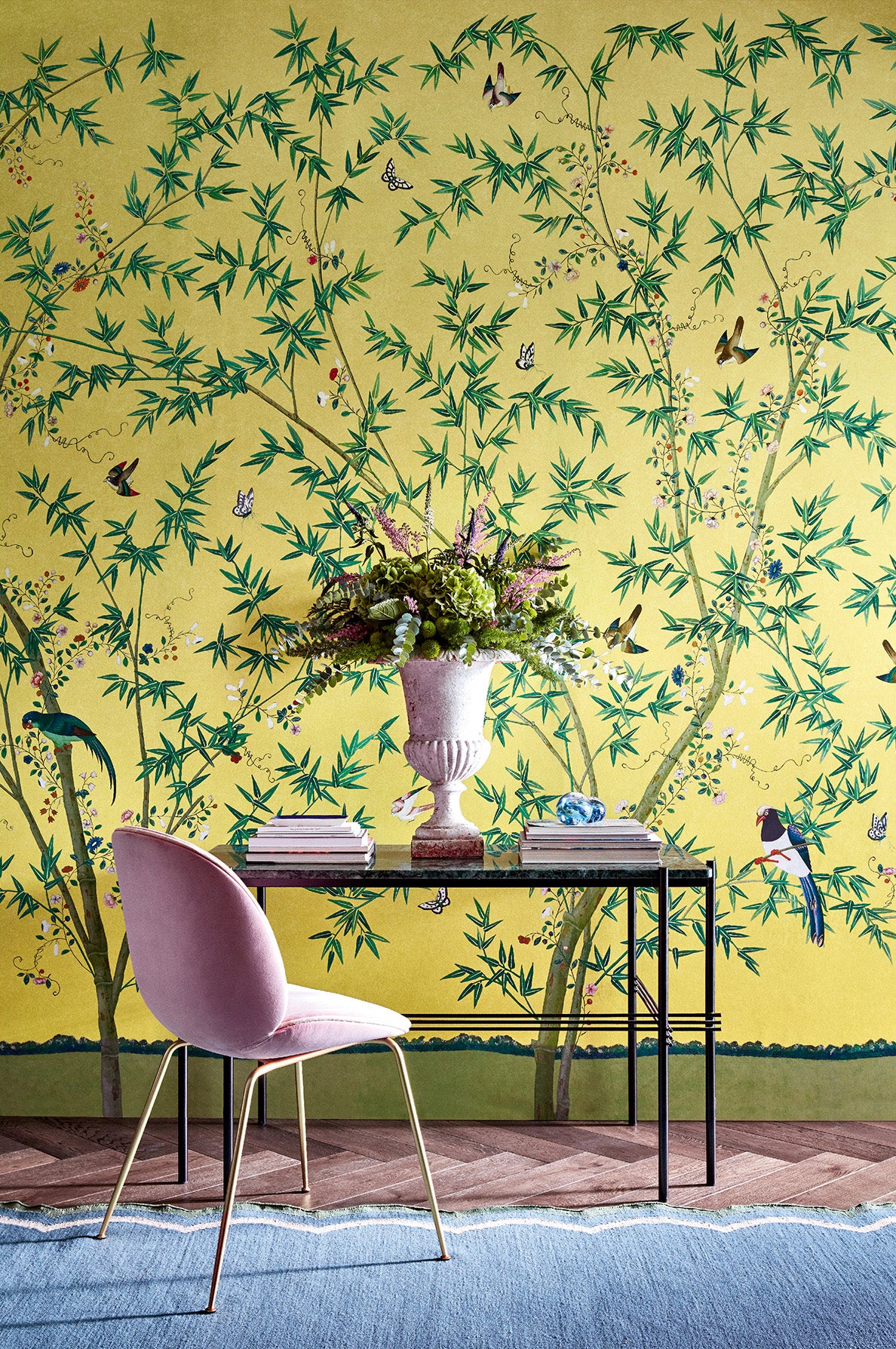 Little Greene Belton Scenic Behang 0245BSSUNB1 - LAB COLOUR THE WORLD