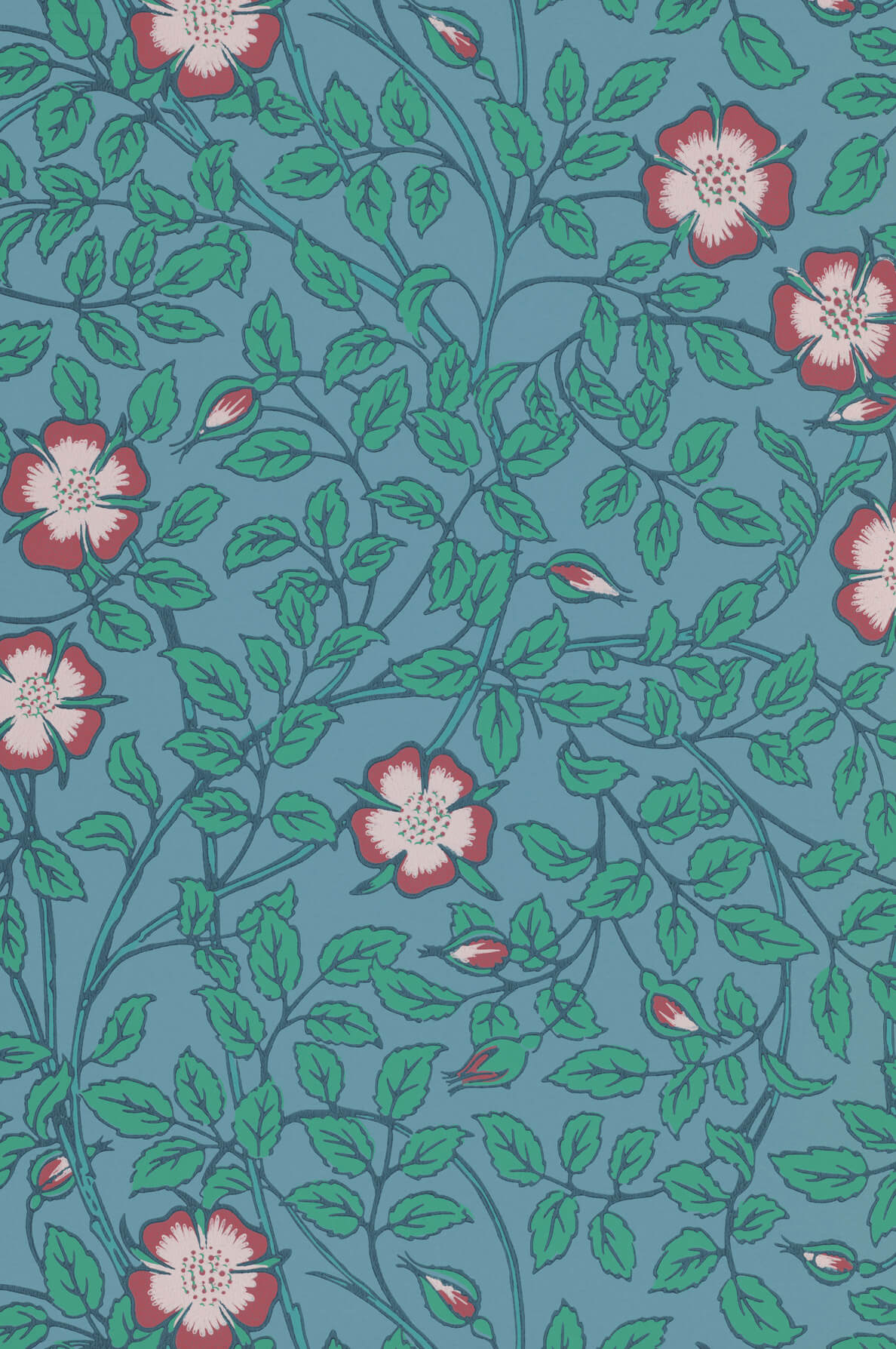 Little Greene Briar Rose Behang 0263BRMARIN - LAB COLOUR THE WORLD