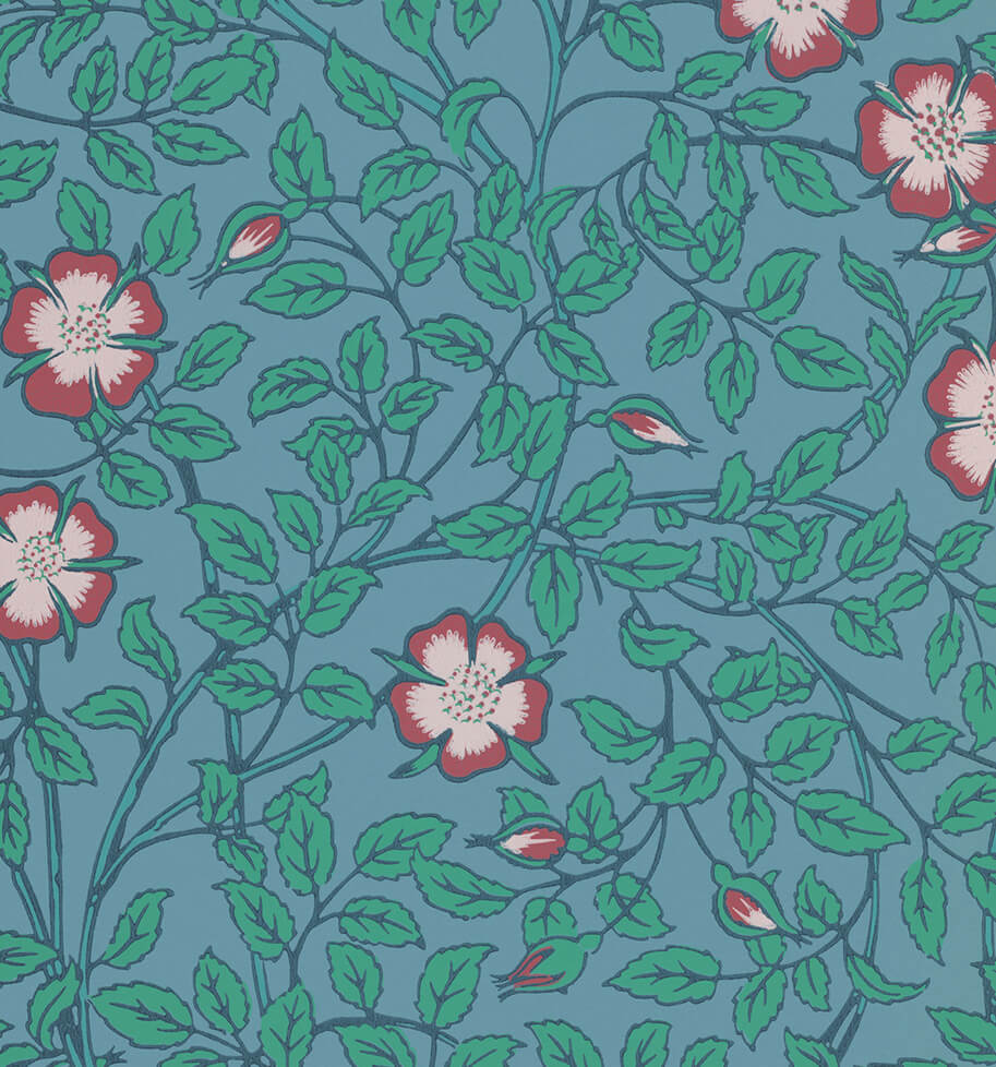 Little Greene Briar Rose Behang 0263BRMARIN - LAB COLOUR THE WORLD