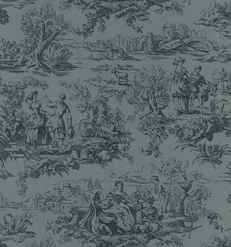 Little Greene Lovers' Toile Behang 0263LOHICKS - LAB COLOUR THE WORLD
