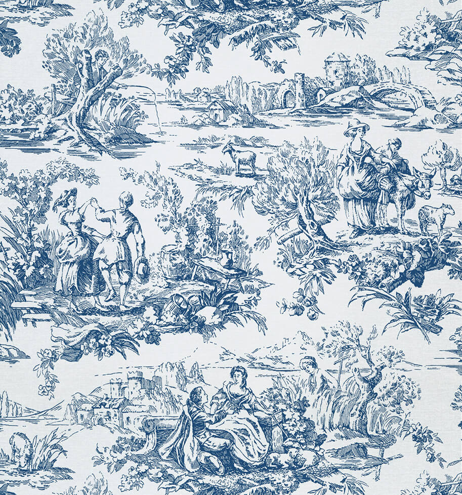 Little Greene Lovers' Toile Behang 0263LOMAZAR - LAB COLOUR THE WORLD