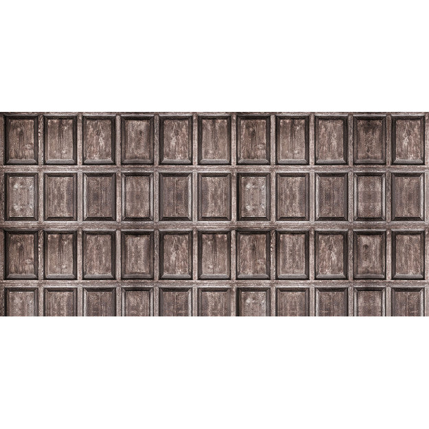 Les Dominotiers Old Wood Panels Marron Behang DOM 426