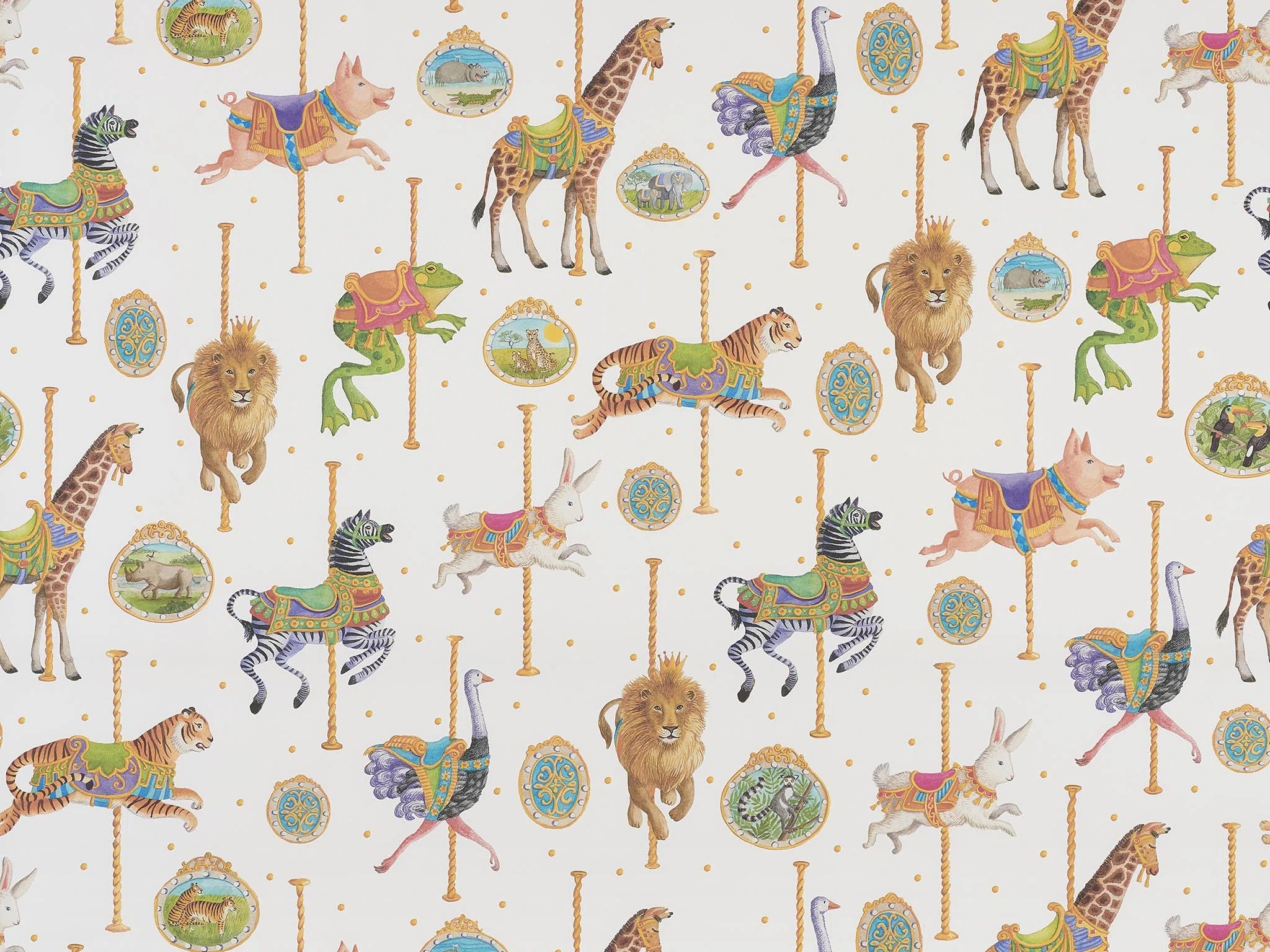 Pierre Frey Le carrousel Behang FP829001 - LAB COLOUR THE WORLD