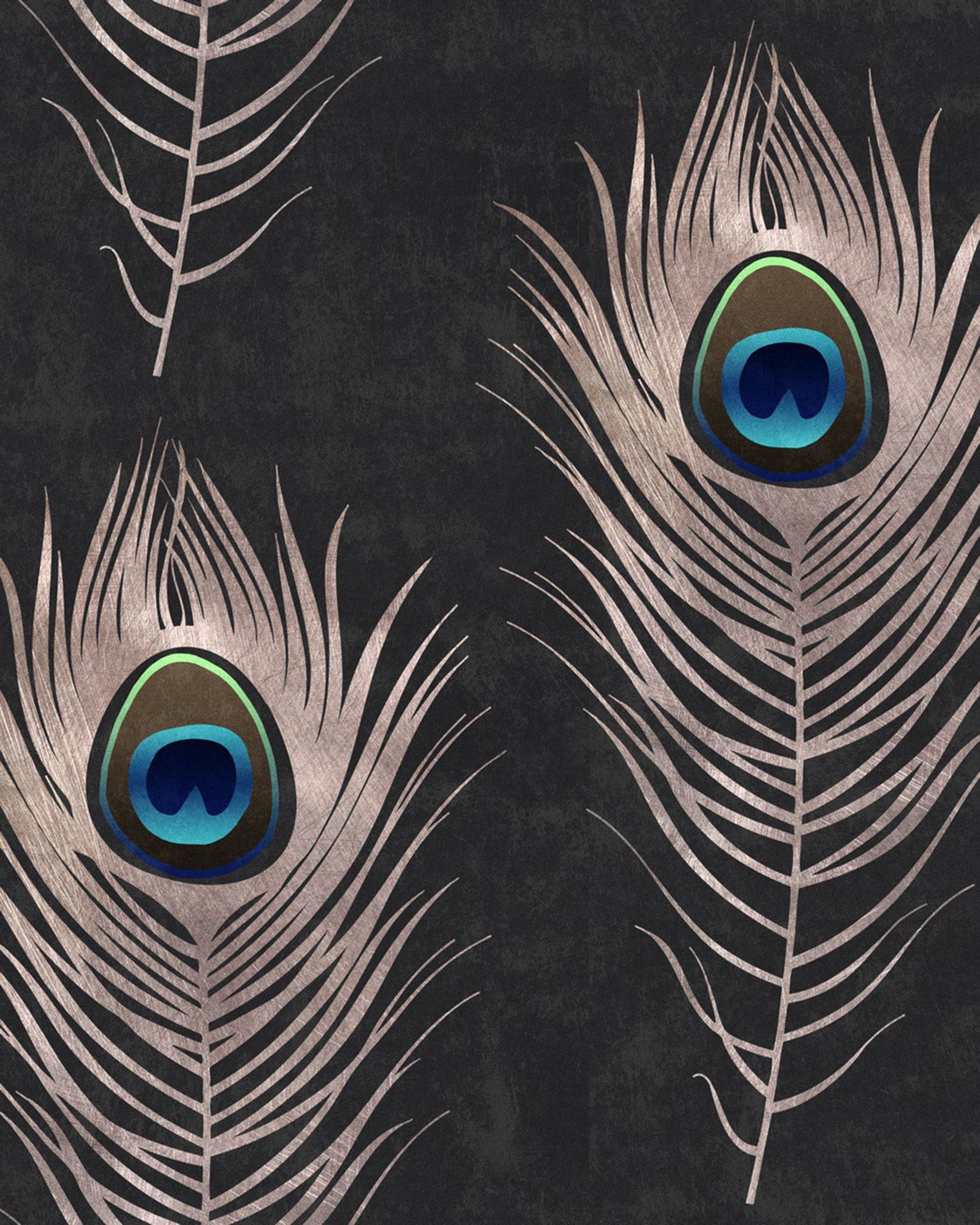 Mind The Gap Peacock Behang
