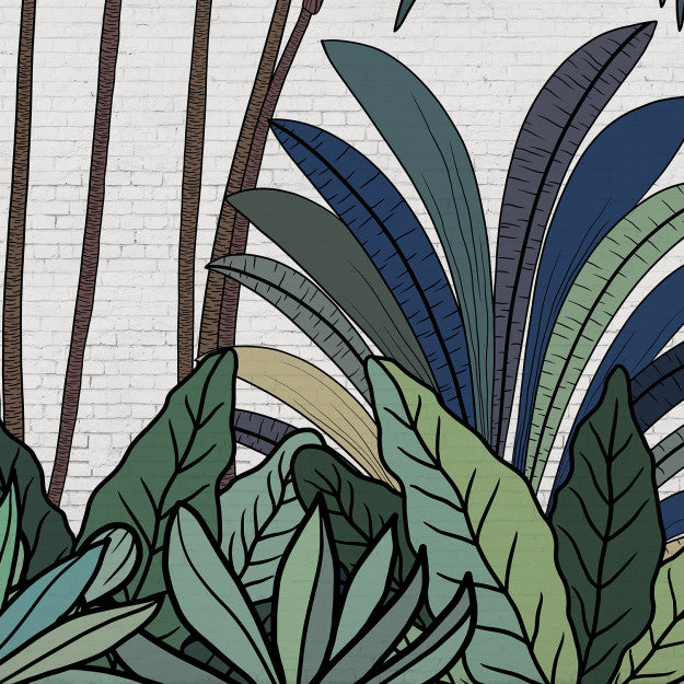 Les Dominotiers Palm Street Behang DOM 614