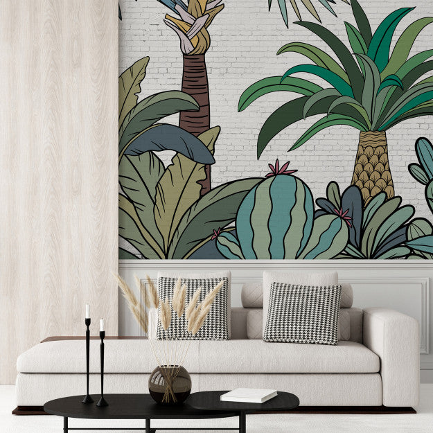 Les Dominotiers Palm Street Behang DOM 614