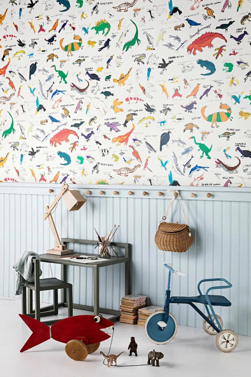 Pierre Frey Encyclopedie Behang FP818001 - LAB COLOUR THE WORLD