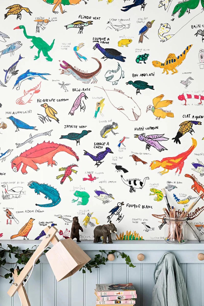 Pierre Frey Encyclopedie Behang FP818001 - LAB COLOUR THE WORLD