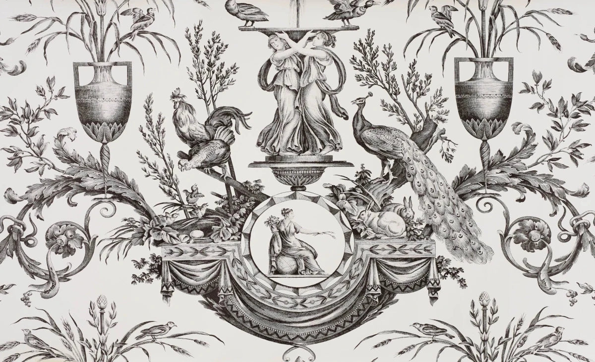 Pierre Frey Fontaine et animaux Behang FP567001 - LAB COLOUR THE WORLD