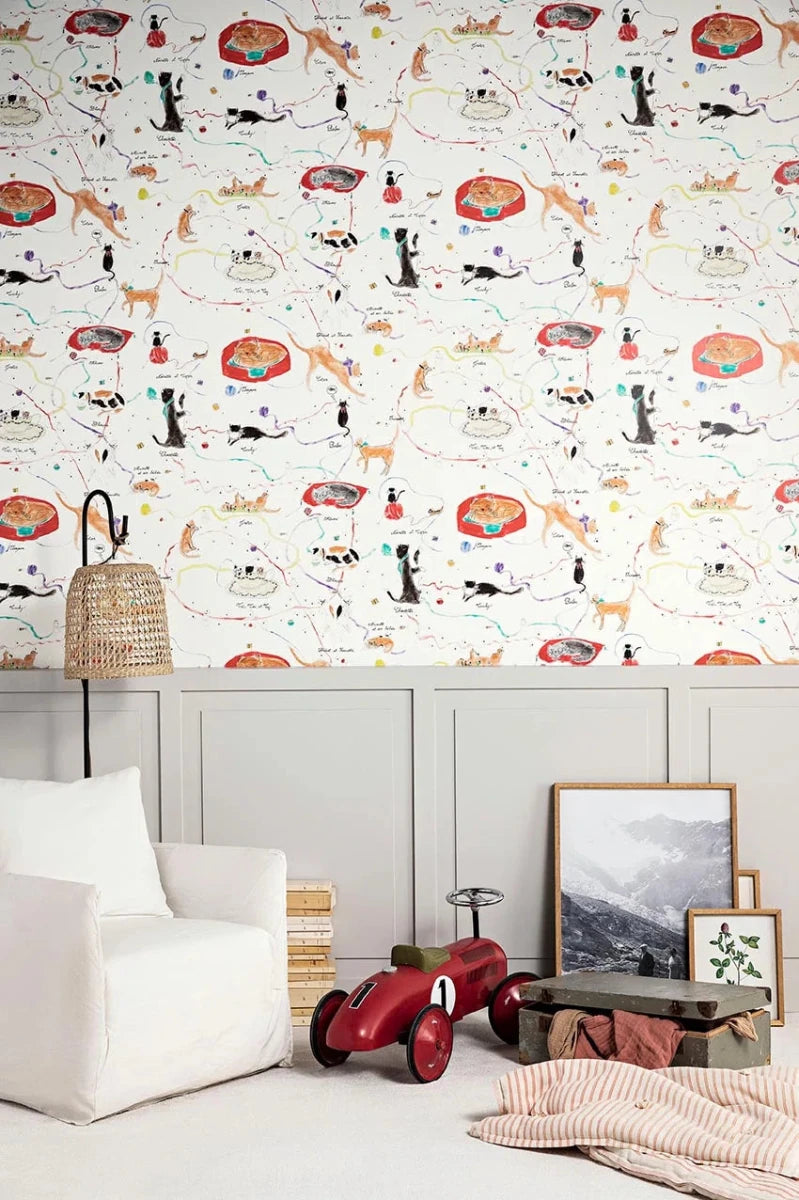 Pierre Frey Les petits chats de colette Behang FP807001 - LAB COLOUR THE WORLD