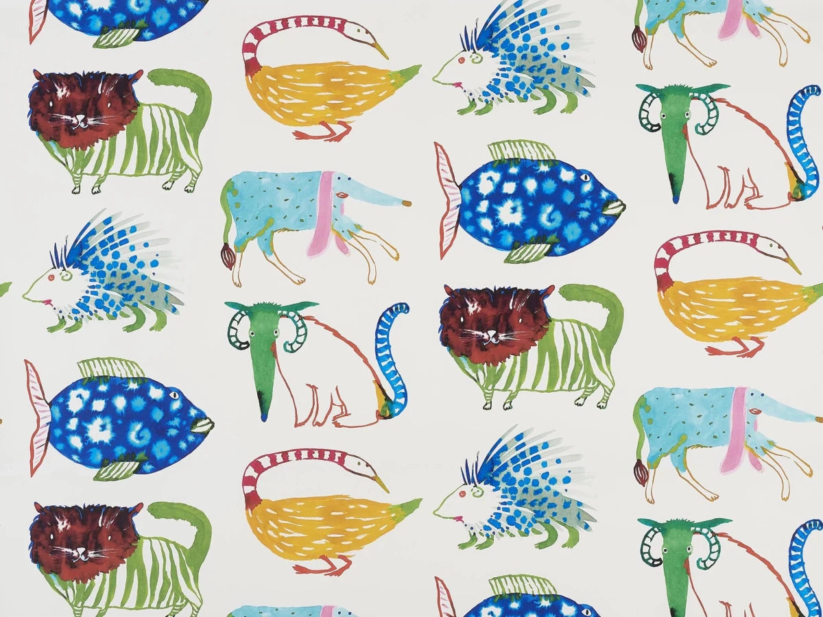 Pierre Frey Mardi gras multicolore Behang FP827001 - LAB COLOUR THE WORLD