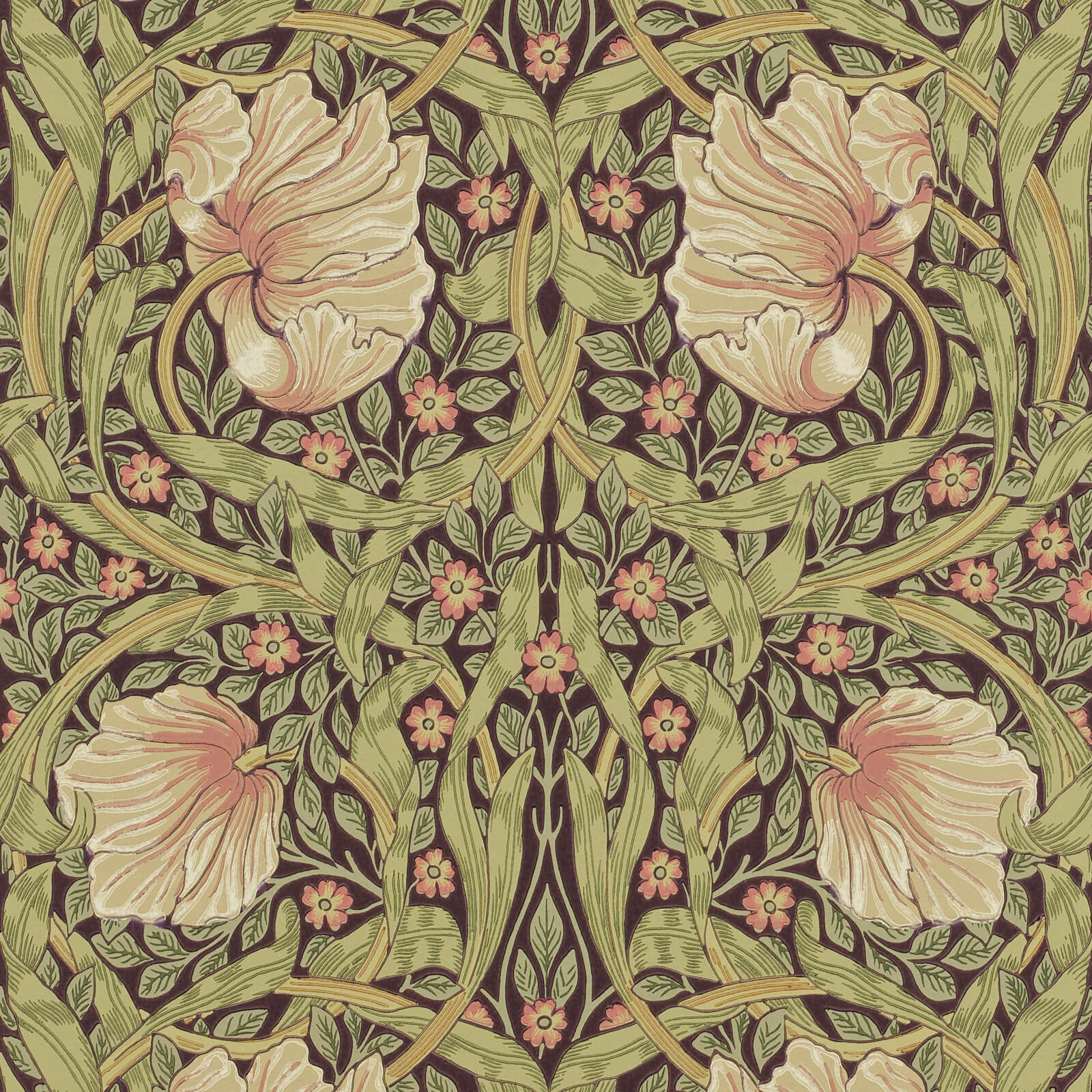 Morris & Co. Pimpernel Behang 210387 - LAB COLOUR THE WORLD