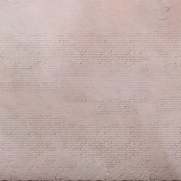 Les Dominotiers Pink Brick Wall Rose Behang DOM 403