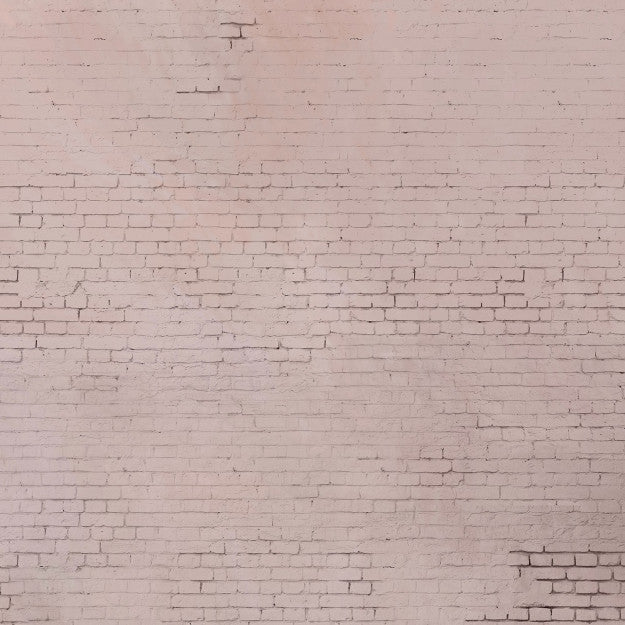 Les Dominotiers Pink Brick Wall Rose Behang DOM 403