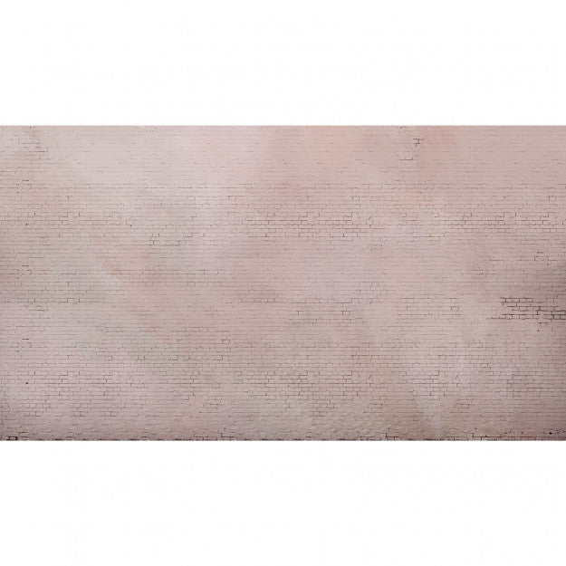Les Dominotiers Pink Brick Wall Rose Behang DOM 403